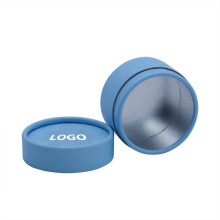 Manufacture Wholesale Custom Logo Matte Foil inside Small Simple Cylinder Gift Paper Round Tube Box